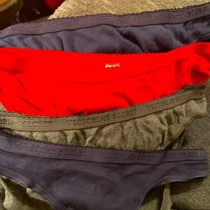 Victoria’s Secret cotton panties 3 bikini & 1 thong